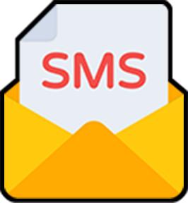 顧客に対して個別or一斉にSMSを送信。